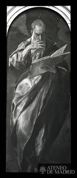 Madrid. Biblioteca Nacional. El Greco: "San Juan Evangelista" (antiguamente en la igles...