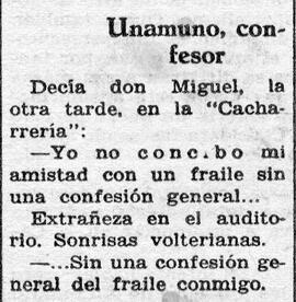 1931-10-14. Anécdota de Miguel de Unamuno. Ahora (Madrid)
