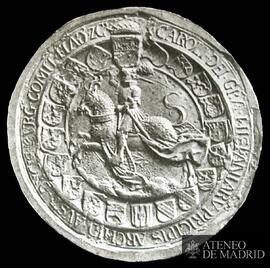 
Medalla de Carlos V a caballo
