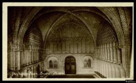 Tarjeta postal a color de vista interior de la Sala capitular de la Catedral de Bristol editada p...