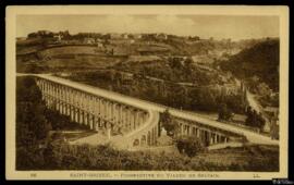 Tarjeta postal de vista panorámica del Viaducto de Souzain en Saint-Brieuc editada por Notre-Dame...