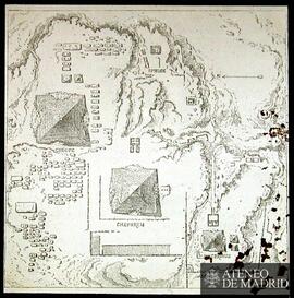 Vista aérea de las pirámides  Keops, Kefrén y Micerino,y de La Esfinge