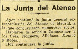 1931-05-14. La Junta del Ateneo. El Liberal (Madrid)