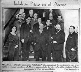 1930-04-29. Indalecio Prieto en el Ateneo. Estampa (Madrid)