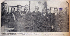1931-03-29. Fotografía de Unamuno y otros en el Ateneo. El Liberal (Madrid)