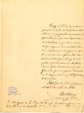 1854-11-03. Carta de Pedro Sabau