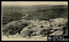 Tarjeta postal del Vallée de l'Ailetie en los alrededores de Craonne tras la Primera Guerra Mundi...