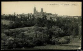 Tarjeta postal de vista general de Coutances editada por los Neurdein Frères en París