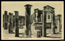 Tarjeta postal del Templo de Isis de Pompeya editada por R. Zedda di Vincenzo Carcavallo & C....