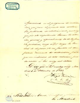 1853-11-04. Carta de Ángel Fernández de los Ríos