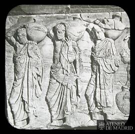 
Museo de la Acrópolis. Portadores de hidrias (friso norte del Partenón) (440-437 a. C.)
