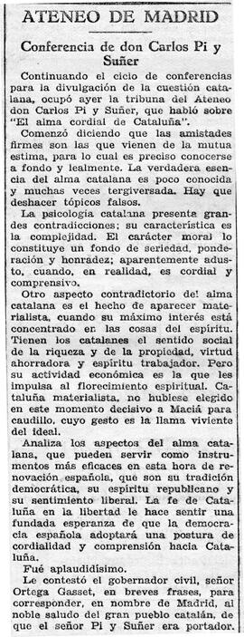 1931-06-03. Conferencia de Carlos Pi y Suñer. Ahora (Madrid)