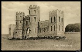 Tarjeta postal de vista exterior del Castillo de Sham en Bath editada por F. Frith & Co.