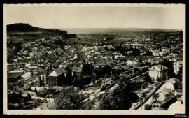 Tarjeta postal circulada de vista general de Aurillac editada por Combier en Mâcon y remitida a l...