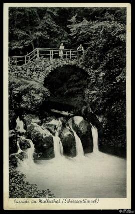 Tarjeta postal de la Cascada de Mullerthal o Shiessentümpel editada por Marcel Gehlen en Luxembur...