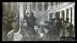 Madrid. Museo del Prado. Veronés: "Jesús disputando con los doctores en el Templo" (1558)