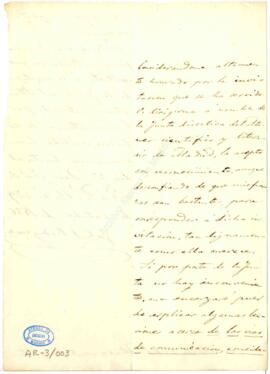 1836-10-29. Carta de Gabriel Rodríguez