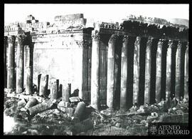 Pompeya. Columnata de un templo