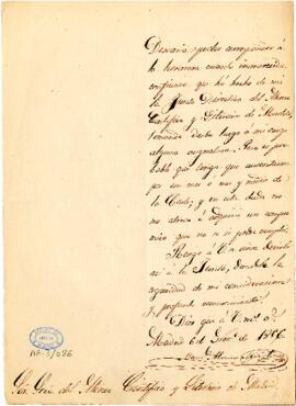1856-11-06. Carta de Manuel Alonso Martínez