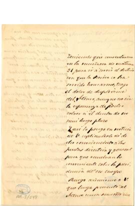1851-03-20. Carta de Antonio Alcalá Galiano