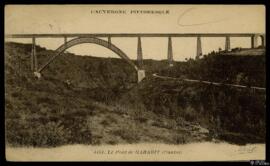 Tarjeta postal circulada del Viaducto de Garabit editada por Béguin y remitida a una pareja resid...