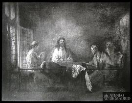 
París. Museo del Louvre. Rembrandt: "La cena en Emaús" (1648)
