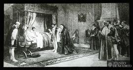 
La duquesa de Alençon presentada a su hermano el rey de Francia Francisco I por el emperador Car...