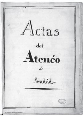 1835 (octubre-noviembre), Actas del Ateneo de Madrid