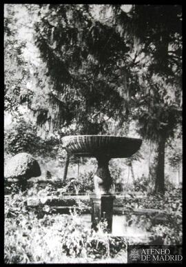 Fuente del Jardín de la Princesa en el antiguo Real sitio de la Florida. La Moncloa (Madrid)