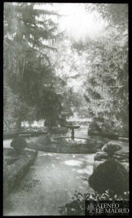 Fuente de la Princesa en el Jardín del Real Sitio de La Moncloa. Madrid