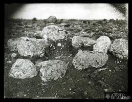 Recinto de piedras situado al sur de Numancia
