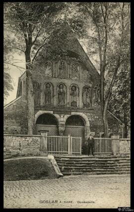 Tarjeta postal de vista exterior de la Capilla de la Catedral de Goslar am Harz editada por Louis...