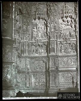 
Detalle del retablo del altar mayor en la Catedral de Sevilla.

