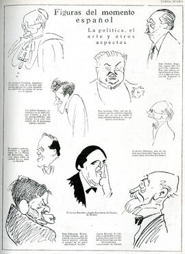1930-03-28. Caricaturas de Gregorio Marañón y Gustavo Pittaluga. Nuevo mundo (Madrid)