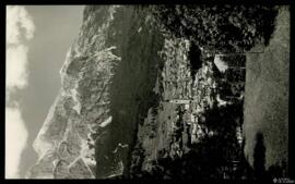 Tarjeta postal de vista general de Cortina d'Ampezzo y la cadena montañosa Trofane, fotografía de...