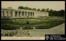 Tarjeta postal de vista exterior del Palacio del Gran Trianón o Palais du Grand-Trianon de Versal...