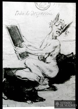 
Dibujo satírico [tema: ¿hombre con orejas de burro? que "todo lo desprecia"]
