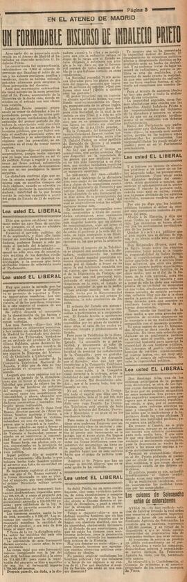 1930-04-26. Extracto del discurso de Indalecio Prieto. El Liberal (Madrid)