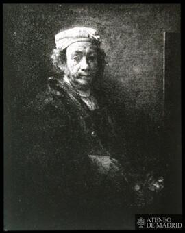 
París. Museo del Louvre. Rembrandt: "Autorretrato ante el caballete" (1660)

