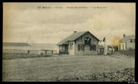 Tarjeta postal de vista exterior de la Bruyère en la Pointe des Guettes de la Playa de Lermot en ...