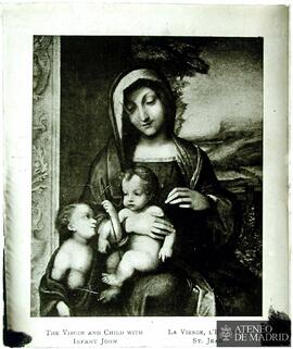 Milán. Pinacoteca del Castello Sforzesco. Corregio: "Virgen con niño y San Juanito"