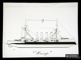 Dibujo del barco "Cressy"