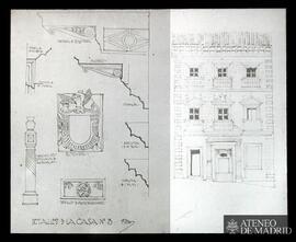 "Detalles de la casa n.º 3" y fachada