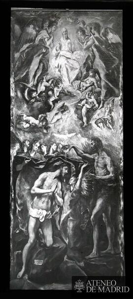 Madrid. Museo del Prado. El Greco: "El Bautismo de Cristo" (1597-1600)