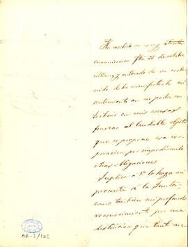 1863-11-05. Carta de Laureano Pérez Arcas