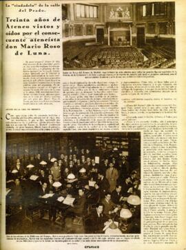 1930-12-07. Entrevista a Mario Roso de Luna sobre el Ateneo. Crónica (Madrid)