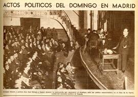 1931-12-08. Fotografía del discurso de Ortega y Gasset en el cine de la Ópera. Ahora (Madrid)