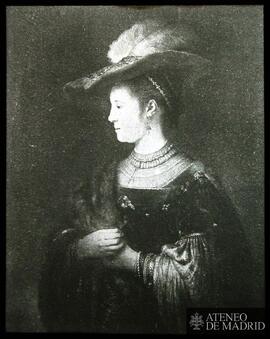 
Kassel, Staatliche Kunstsammlungen. Rembrandt: "Retrato de Saskia con sombrero"
