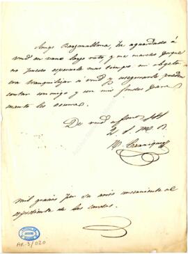 1847-1848?. Carta de Nazario Carriquiri