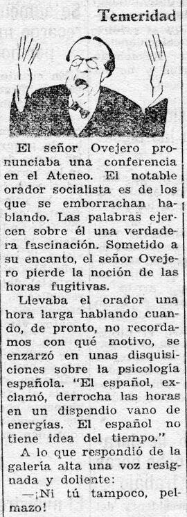 1931-07-02. Anécdota del señor Ovejero. Ahora (Madrid)